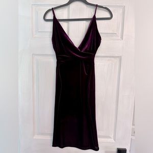 Purple Velvet Windsor Dress